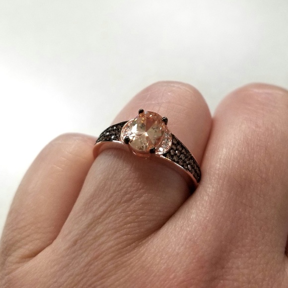 Champagne Pave Ring - Picture 7 of 7